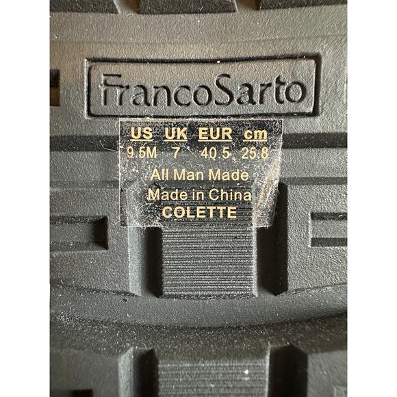 Franco Sarto Collette Faux Leather Vegan Loafer Dark Navy Blue New Womens 9.5 - Picture 7 of 8